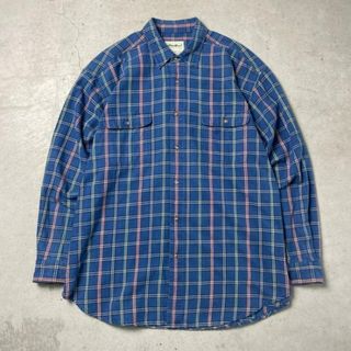 エディーバウアー(Eddie Bauer)のEddie Bauer エディーバウアー 長袖 チェックシャツ メンズ2XL相当(シャツ)