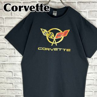 ギルタン(GILDAN)のCorvette コルベット 117 エンブレム 両面デザイン Tシャツ 半袖(Tシャツ/カットソー(半袖/袖なし))