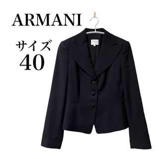 アルマーニ コレツィオーニ(ARMANI COLLEZIONI)のARMANI アルマーニ　ジャケット　 サイズ40  ブラック(テーラードジャケット)