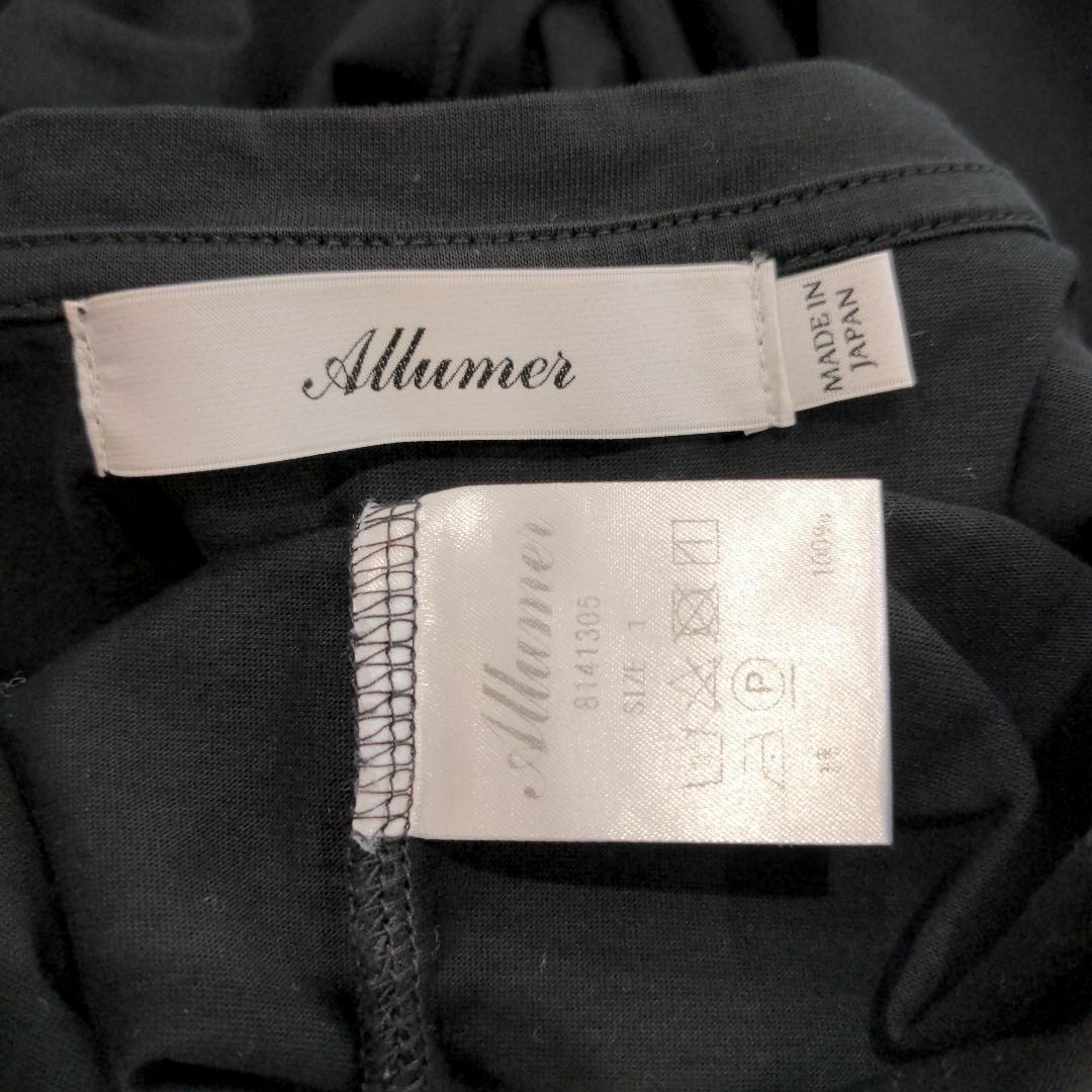 Allumer(アリュメール)のAllumer アリュメール ロンT チュニック丈 ブラック レイヤード 1 レディースのトップス(Tシャツ(長袖/七分))の商品写真