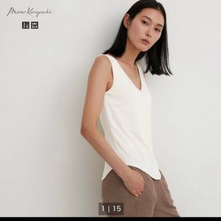 UNIQLO - ユニクロ　マメクロ　ブラタンク　ヒートテックブラタンクトップ　シルクブレンド