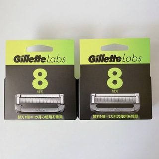 ジレット(Gillette)のジレットラボ 角質除去バー搭載替刃8個入り2セット(カミソリ)
