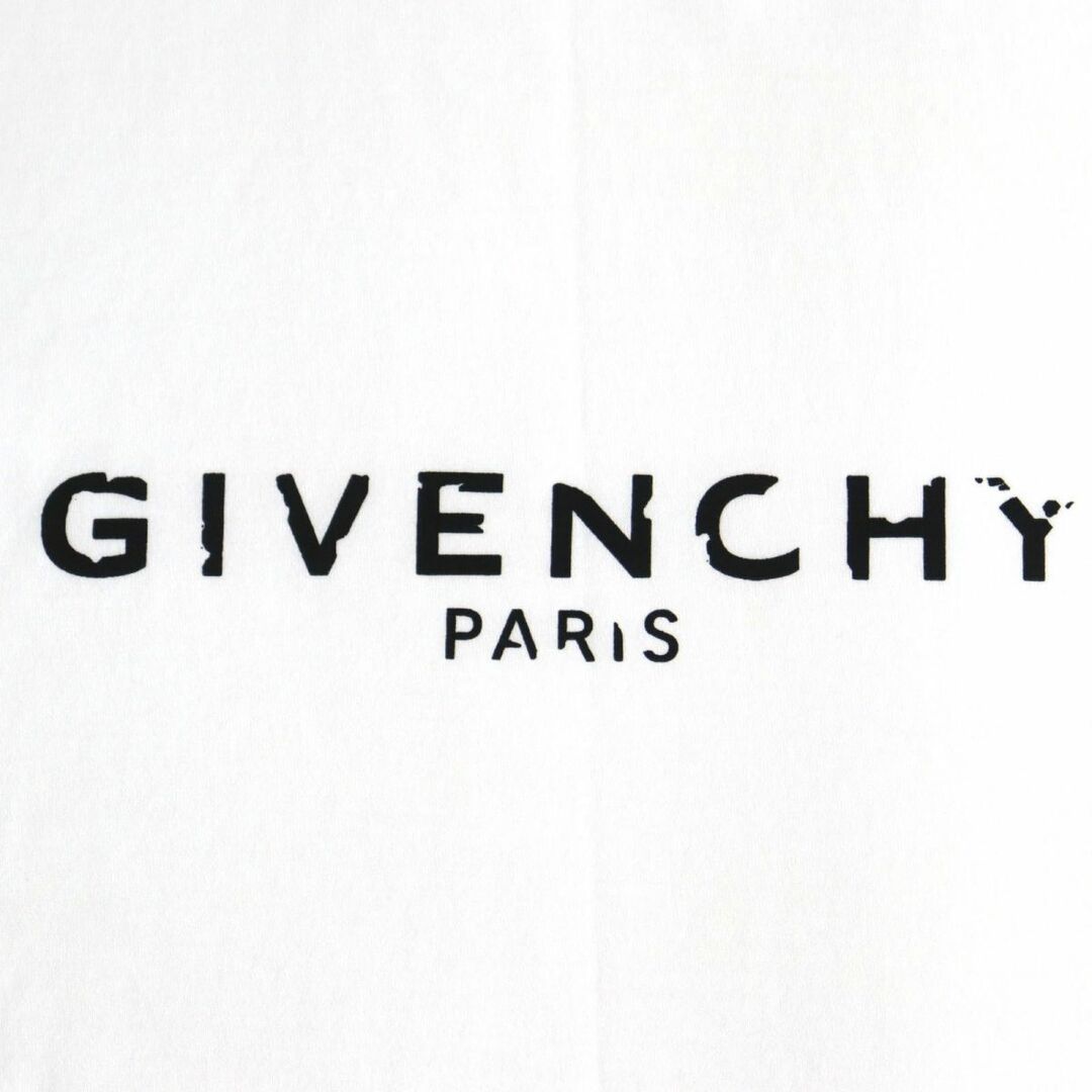 GIVENCHY(ジバンシィ)の極美品◆GIVENCHY ジバンシィ BM70K93002 ヴィンテージロゴプリント コットン100％ クルーネック 半袖 Tシャツ ホワイト XL メンズ 正規品 メンズのトップス(Tシャツ/カットソー(半袖/袖なし))の商品写真