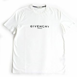 ジバンシィ(GIVENCHY)の極美品◆GIVENCHY ジバンシィ BM70K93002 ヴィンテージロゴプリント コットン100％ クルーネック 半袖 Tシャツ ホワイト XL メンズ 正規品(Tシャツ/カットソー(半袖/袖なし))