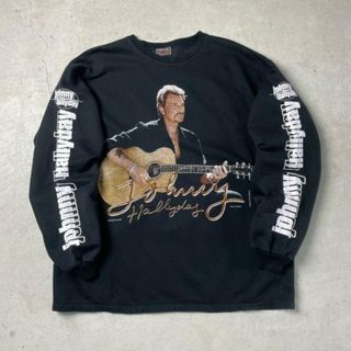 00年代 Johnny Hallyday アーティスト バンド フォトプリント スウェットシャツ メンズL相当(スウェット)