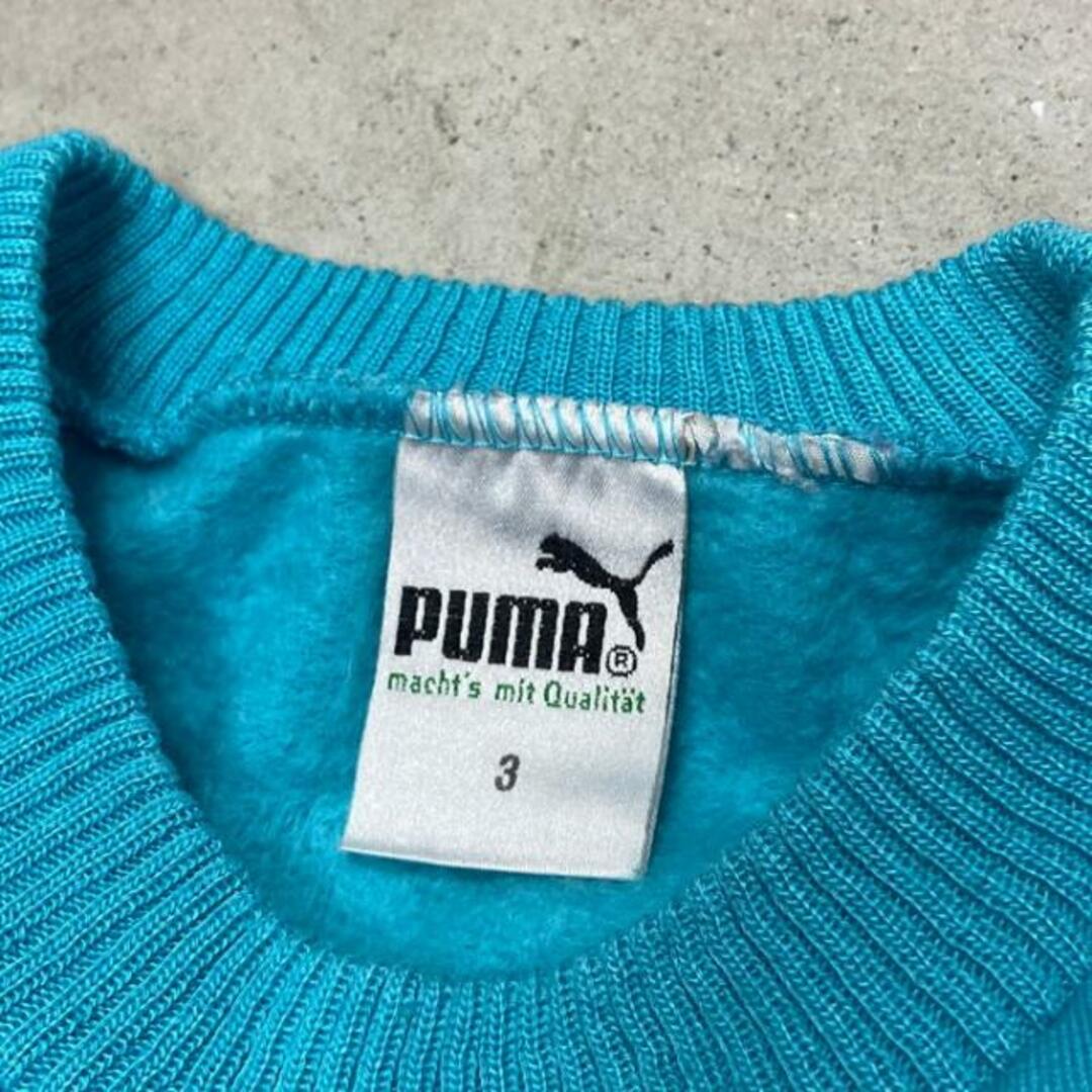 PUMA(プーマ)の80年代 フランス製  puma プーマ 切替デザイン アクリルスウェットシャツ メンズL相当 メンズのトップス(スウェット)の商品写真