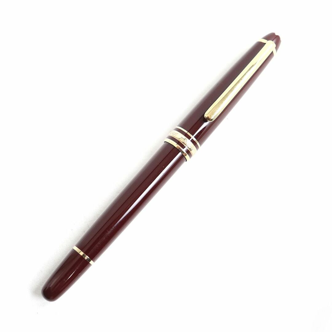 MONTBLANC(モンブラン)の良品◆MONTBLANC モンブラン マイスターシュテュック NO144 ホワイトスター ペン先14K 万年筆 ボルドー×ゴールド EFニブ ドイツ製 インテリア/住まい/日用品の文房具(ペン/マーカー)の商品写真