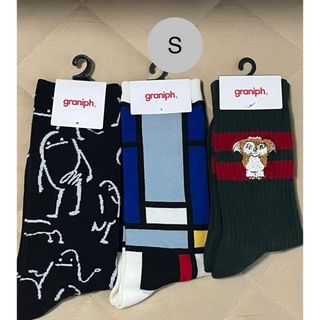 グラニフ(Design Tshirts Store graniph)のグラニフの靴下3足(ビューティフルシャドー、コンポジション1921B、ギズモ(ソックス)