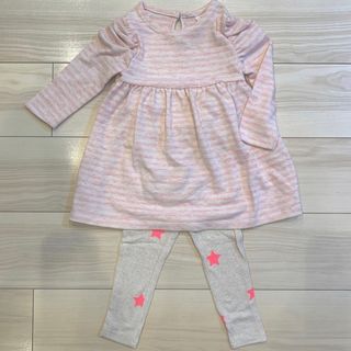 ベビーギャップ(babyGAP)の【新品】babygap ソフトニットワンピース＋ソフトニットレギンス 90(ワンピース)