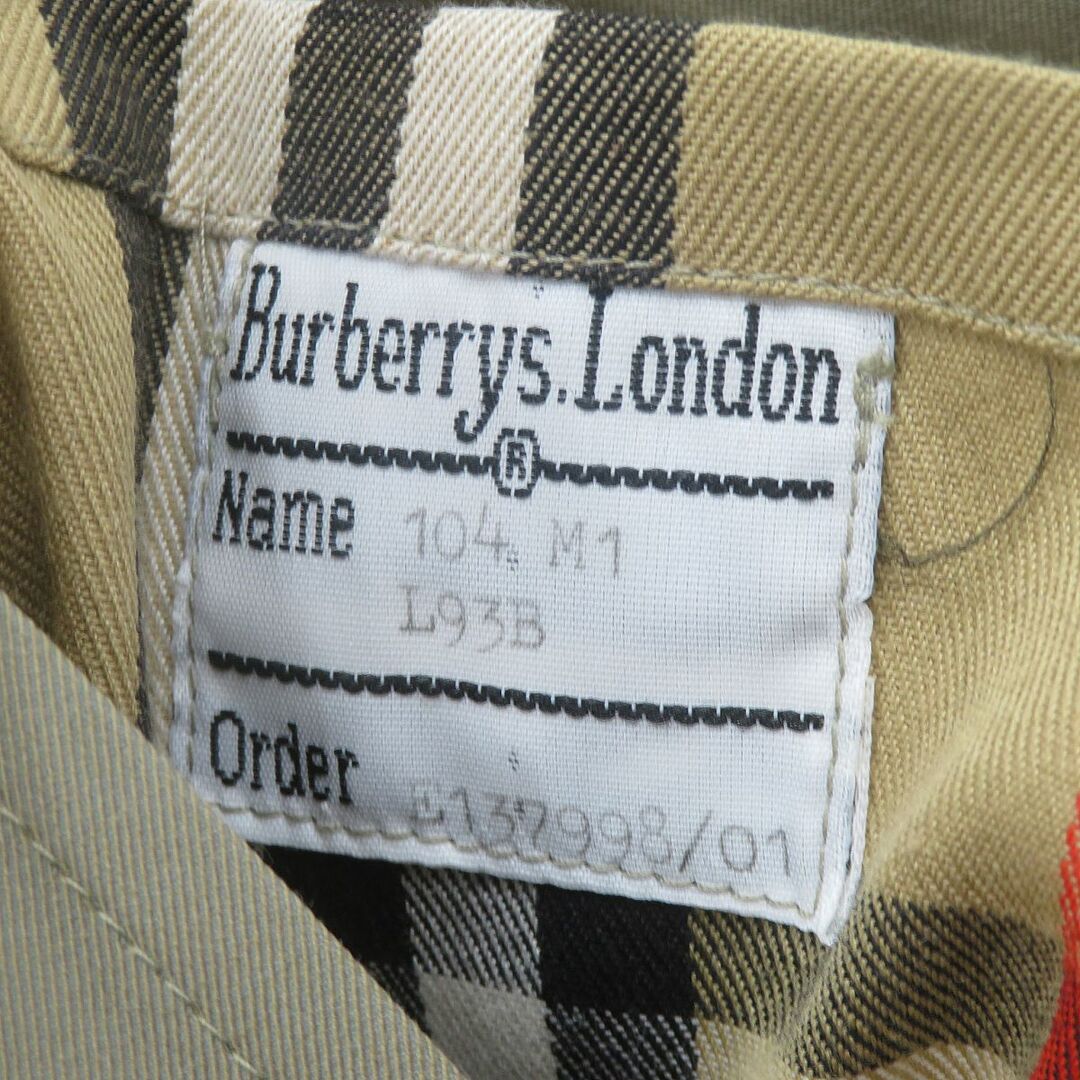 BURBERRY(バーバリー)の美品◆Burberrys バーバリー 丸善 ヴィンテージ 裏地ノバチェック柄 ベルト付き 超ロング丈 トレンチコート カーキ メンズ オススメ◎ メンズのジャケット/アウター(トレンチコート)の商品写真