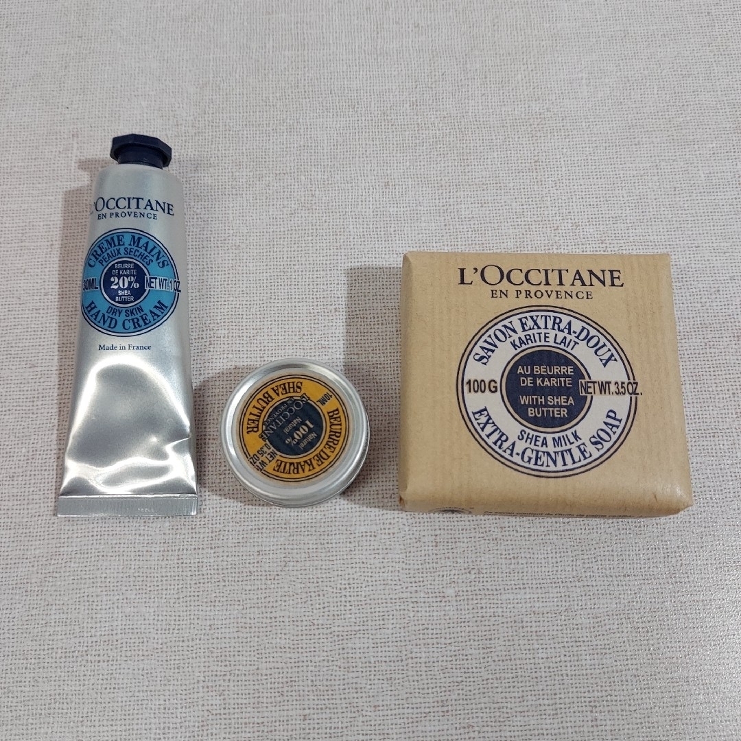 L'OCCITANE(ロクシタン)のロクシタン シアハンドクリーム シアバター バターソープLTb 3点セット コスメ/美容のボディケア(その他)の商品写真