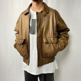 80年代 LONDON FOG ロンドンフォグ レザーブルゾン スポーツジャケット メンズL相当(ブルゾン)