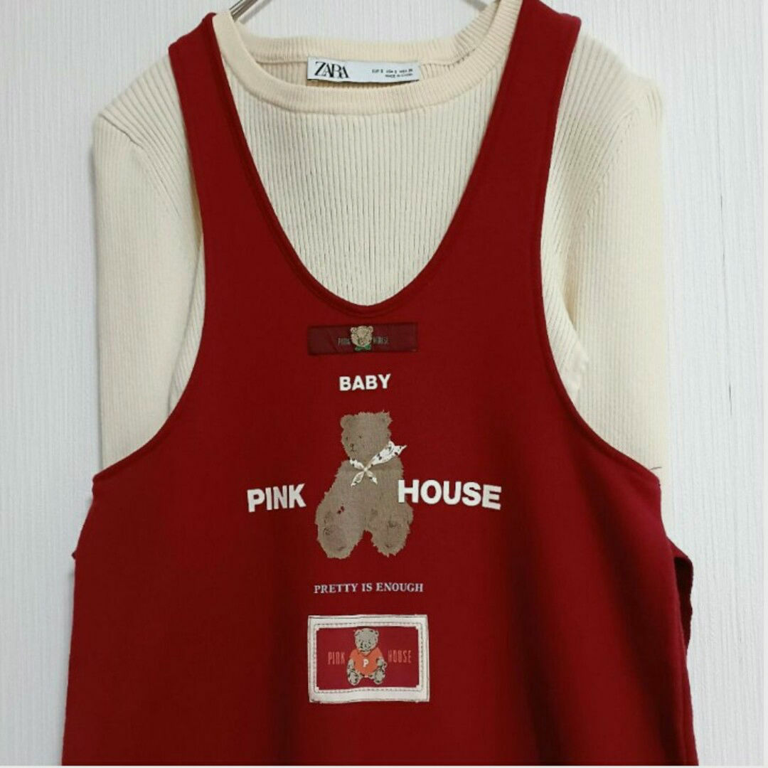 PINK HOUSE(ピンクハウス)のBABY PINK HOUSE ジャンパースカート L (120) ピンクハウス キッズ/ベビー/マタニティのキッズ服女の子用(90cm~)(ワンピース)の商品写真