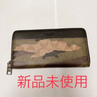 コーチ(COACH)の【GWセール】COACH シグネチャー アコーディオンラウンドジップウォレット(長財布)