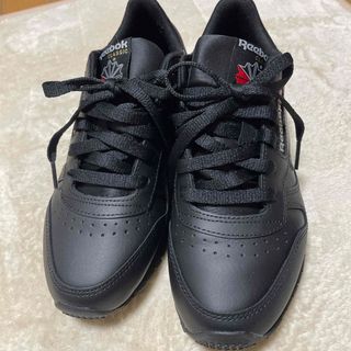Reebok CLASSIC - 【美品】限定リーボックCL LEATHERオールブラックの Reebok CLASSIC - 【美品】限定リーボックCL LEATHERオールブラックの