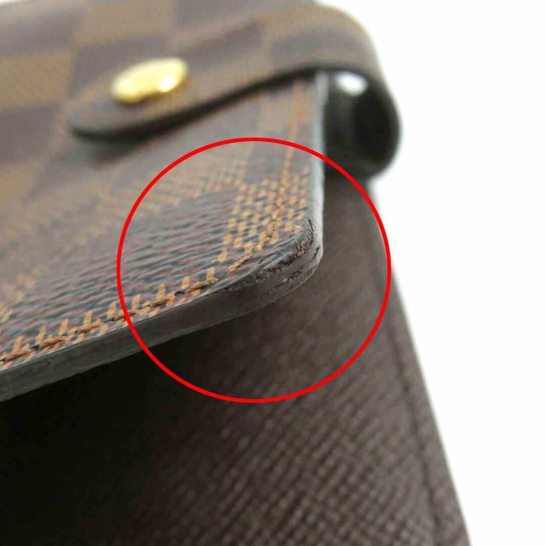 LOUIS VUITTON(ルイヴィトン)の美品△LOUIS VUITTON ルイヴィトン R20700 アジェンダPM ダミエ・エベヌ 手帳カバー ノートカバー ブラウン系 茶系 スペイン製 インテリア/住まい/日用品の文房具(その他)の商品写真