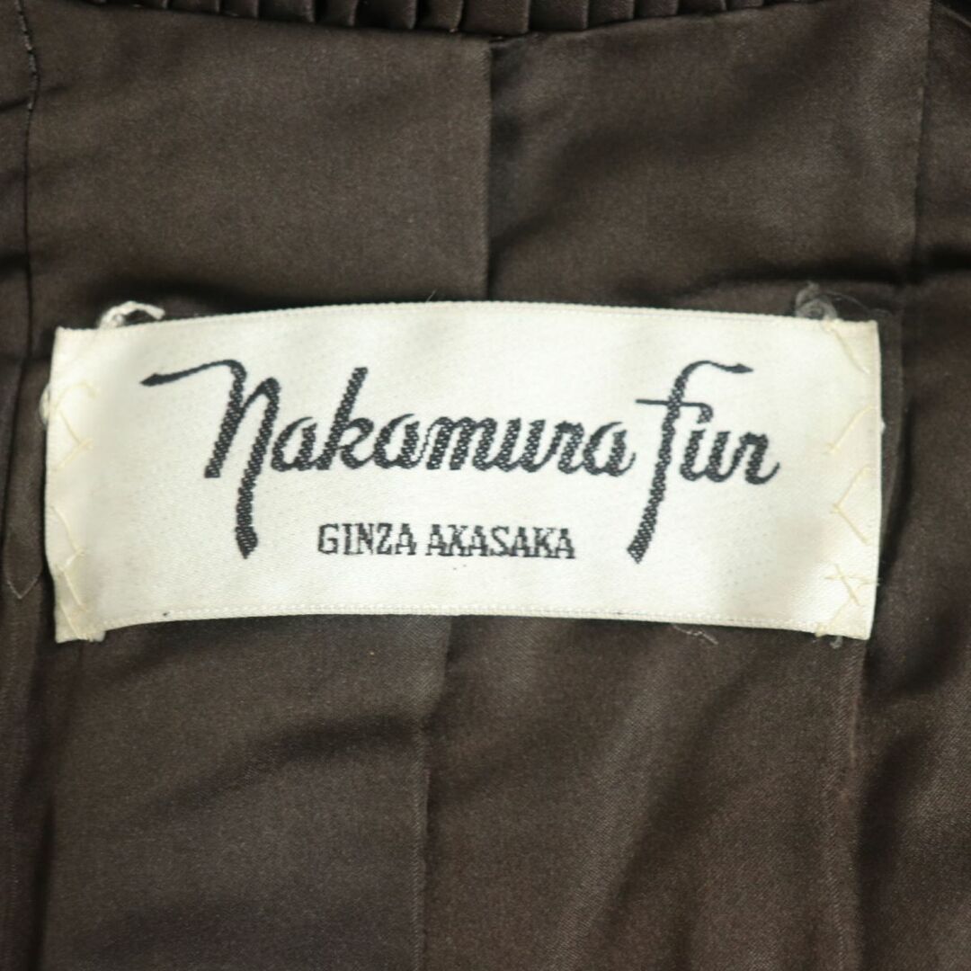 美品▽Nakamura Fur ナカムラファー MINK ミンク 裏地ロゴ柄 本 美品▽Nakamura Fur ナカムラファー MINK ミンク 裏地ロゴ柄 本
