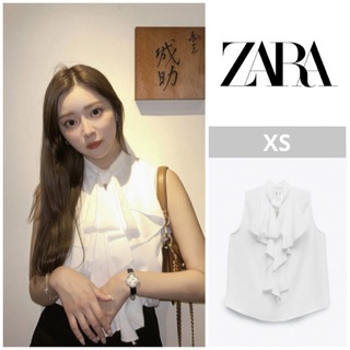 ZARA - zara 花柄刺繍 レースブラウスの通販 by clothes shop｜ザラ