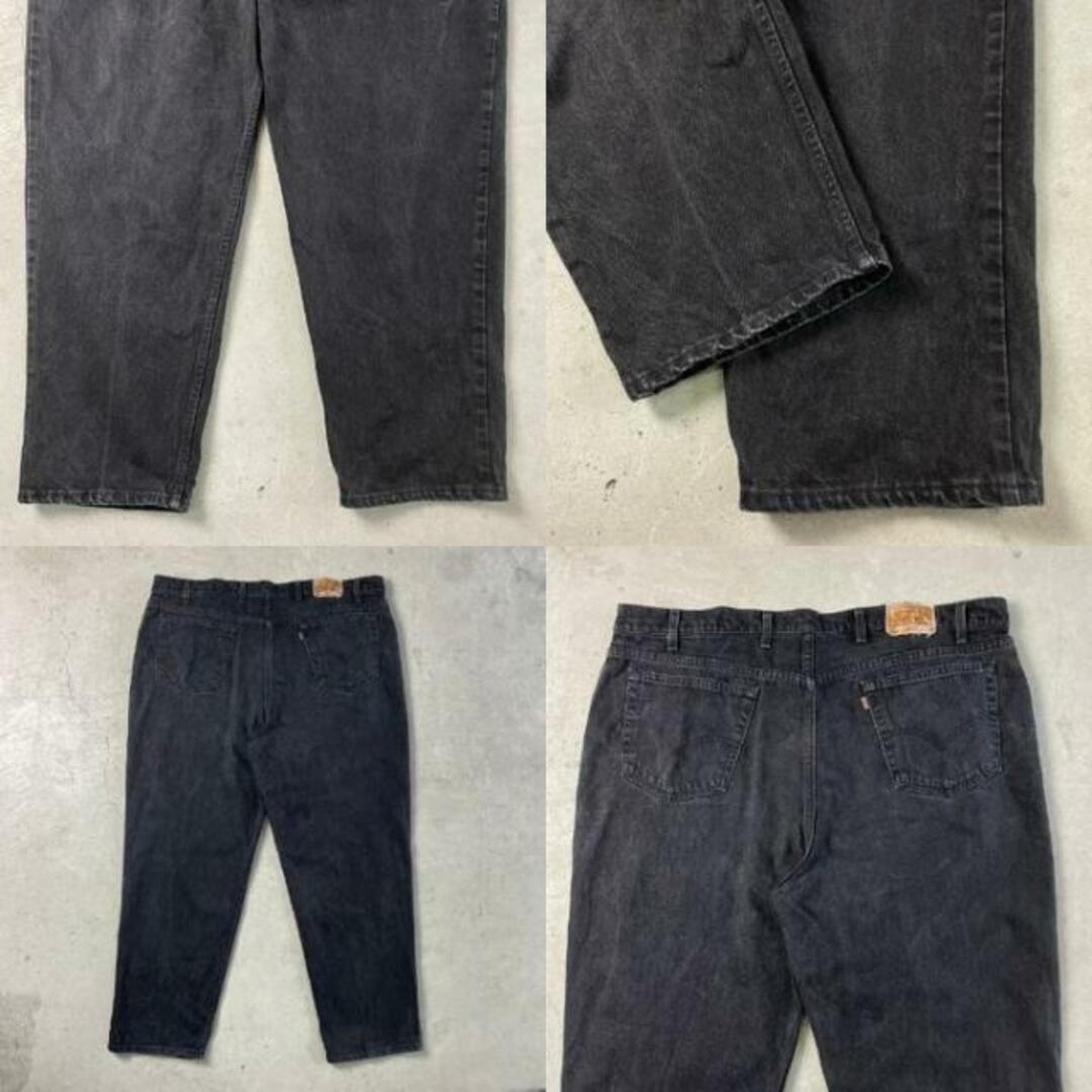 Levi's(リーバイス)のスーパービッグサイズ 90年代 USA製 Levi's リーバイス 545 後染め テーパード ブラックデニムパンツ バギー バギーデニム メンズW48 メンズのパンツ(デニム/ジーンズ)の商品写真