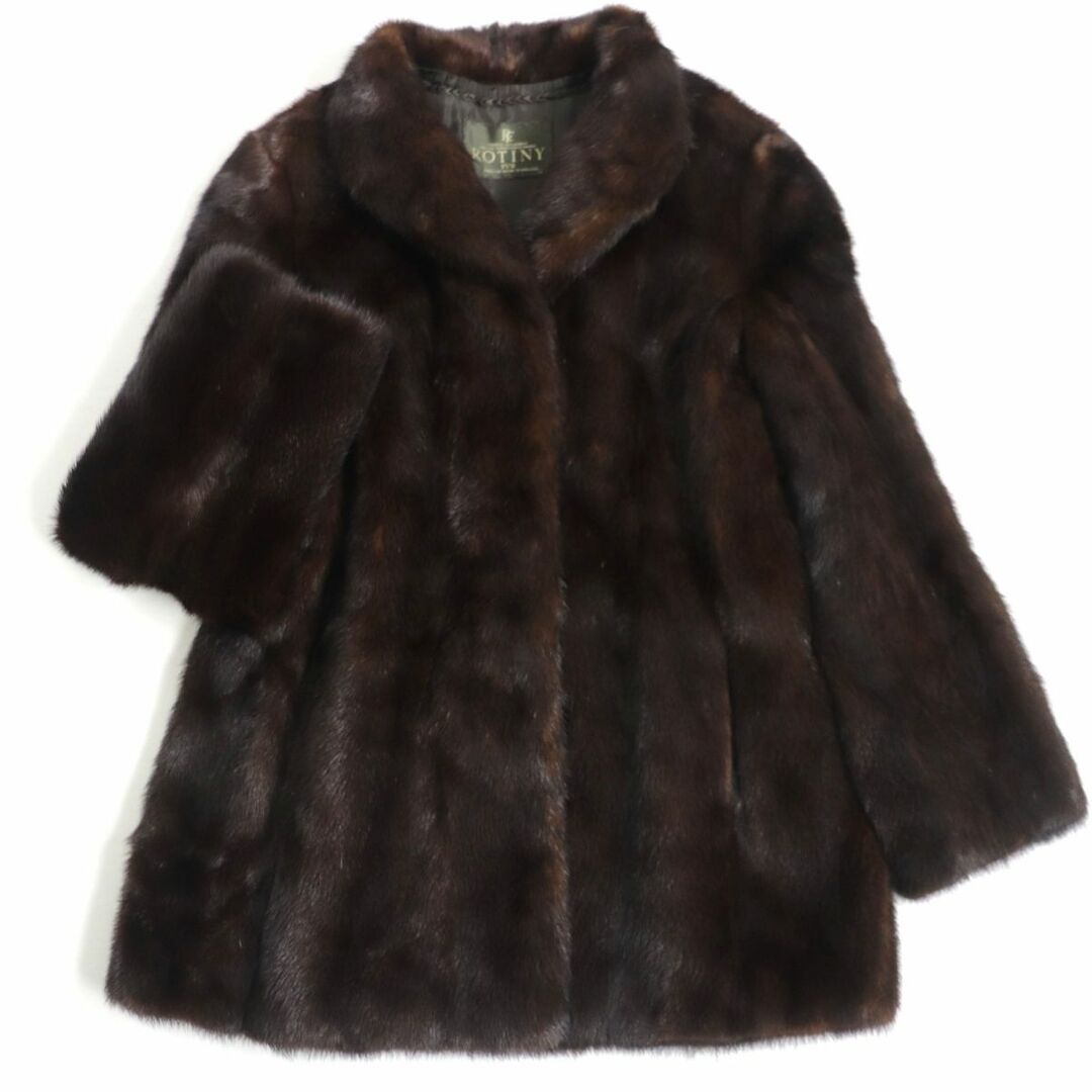 極美品▽ROTINY ロティニー MINK ミンク 本毛皮コート ブラウン 極美品▽ROTINY ロティニー MINK ミンク 本毛皮コート ブラウン