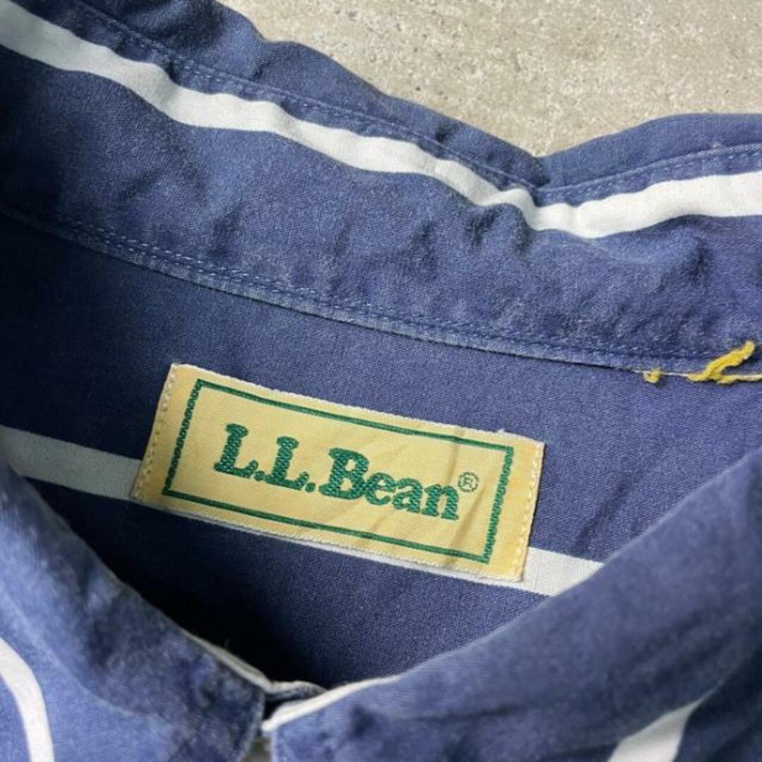 L.L.Bean(エルエルビーン)の80年代 L.L.Bean エルエルビーン ストライプシャツ メンズXL相当 メンズのトップス(シャツ)の商品写真