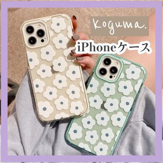 iPhoneケース　XR シリコン　お花　花柄　可愛い　クリア(iPhoneケース)