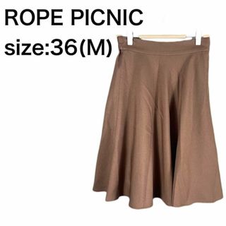 ロペピクニック(Rope' Picnic)のROPE PICNIC ひざ丈スカート　サイズM(ひざ丈スカート)