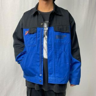 ENGEL WORK WEAR デンマーク ユーロ バイカラー ユーロワークジャケット フルジップ  メンズL-XL相当 ヨーロッパ(カバーオール)