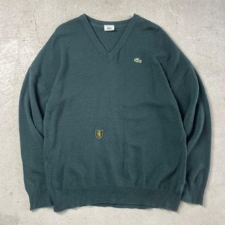 ラコステ(LACOSTE)の80年代〜 LACOSTE ラコステ ウール×アクリル Vネックニットセーター メンズXL相当(ニット/セーター)