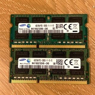 PC用　メモリ4GB 2枚セット(PCパーツ)