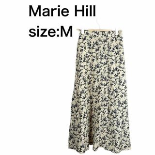 Marie Hill 花柄ロングスカート　サイズＭ(ロングスカート)