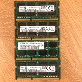 PC用　メモリ4GBの4枚セット(PCパーツ)