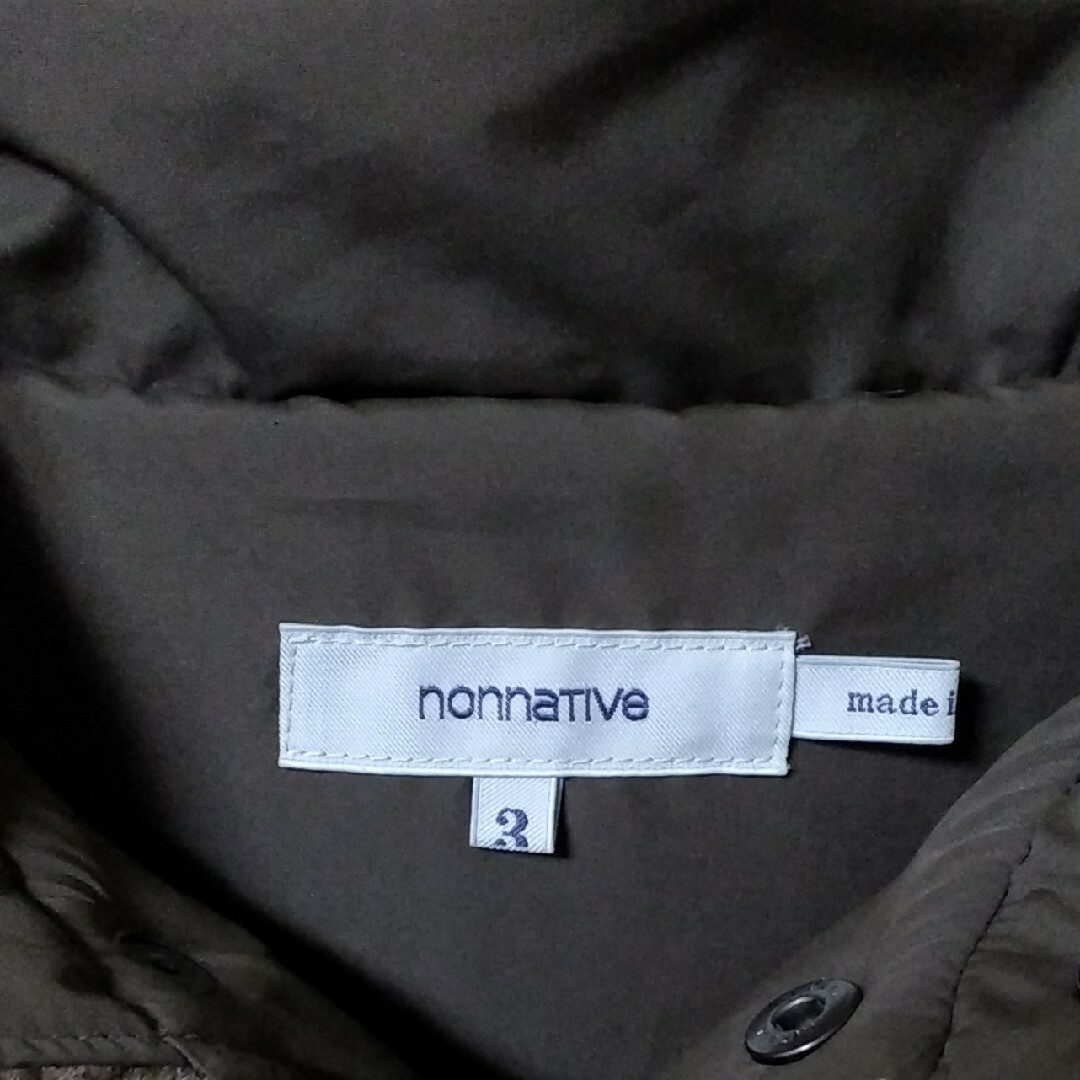 nonnative(ノンネイティブ)のキムタク着 nonnative ダウンベスト ブラウン チェック Size3 メンズのジャケット/アウター(ダウンベスト)の商品写真