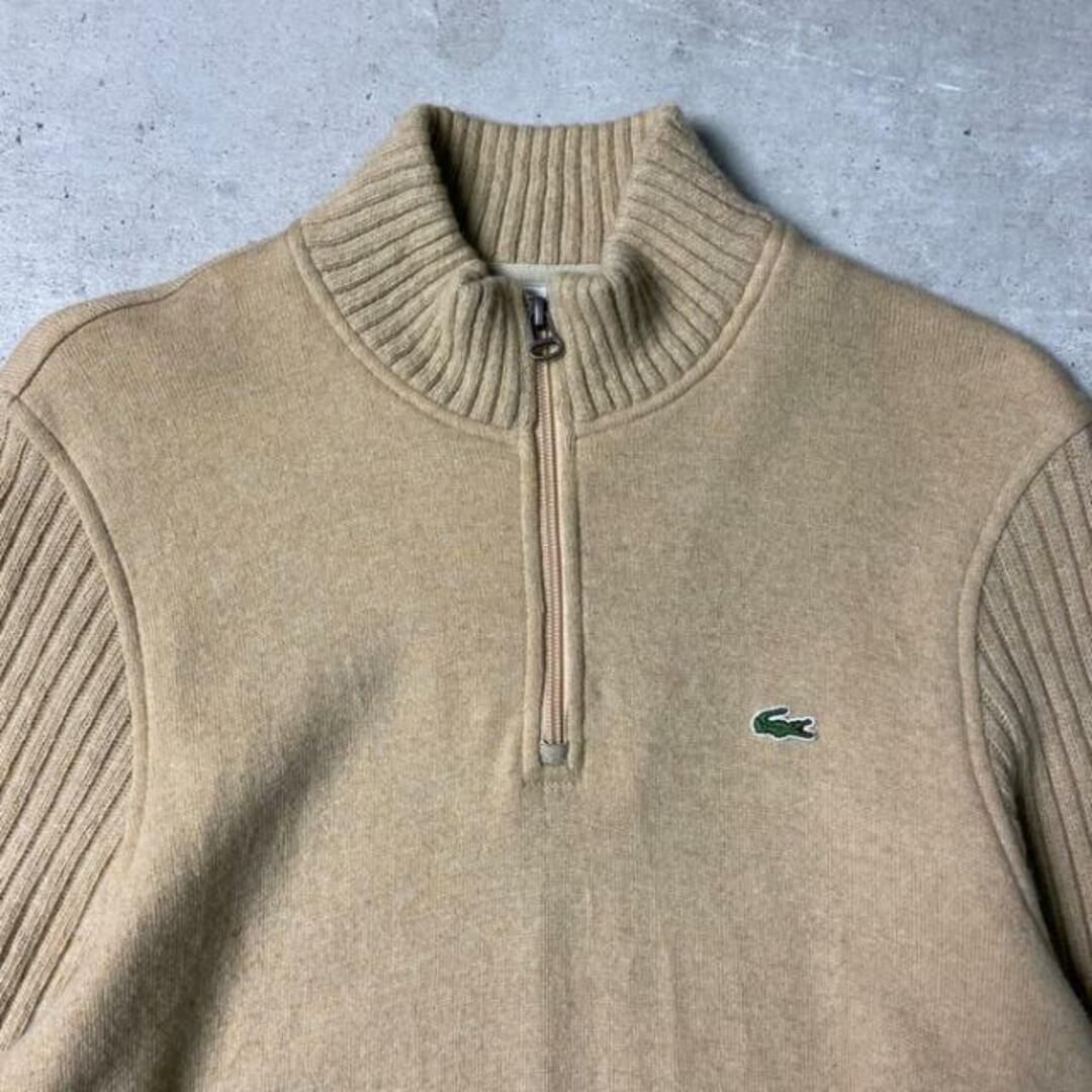 LACOSTE(ラコステ)のLACOSTE ラコステ ハーフジップ ウールニットセーター メンズM相当 レディース メンズのトップス(ニット/セーター)の商品写真