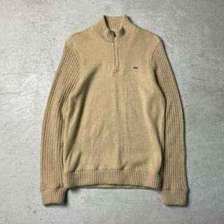 ラコステ(LACOSTE)のLACOSTE ラコステ ハーフジップ ウールニットセーター メンズM相当 レディース(ニット/セーター)