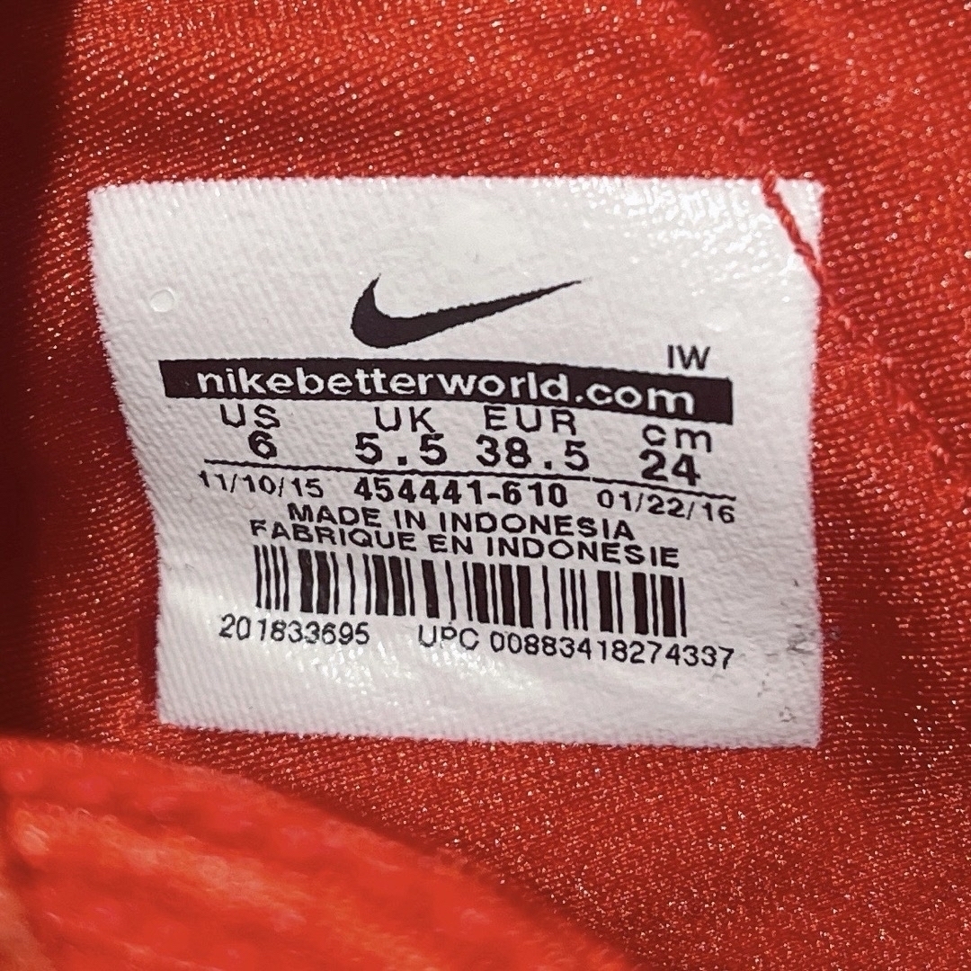 NIKE(ナイキ)の美品✨ナイキ NIKE エアリフト 24cm スニーカー レッド レディース レディースの靴/シューズ(スニーカー)の商品写真