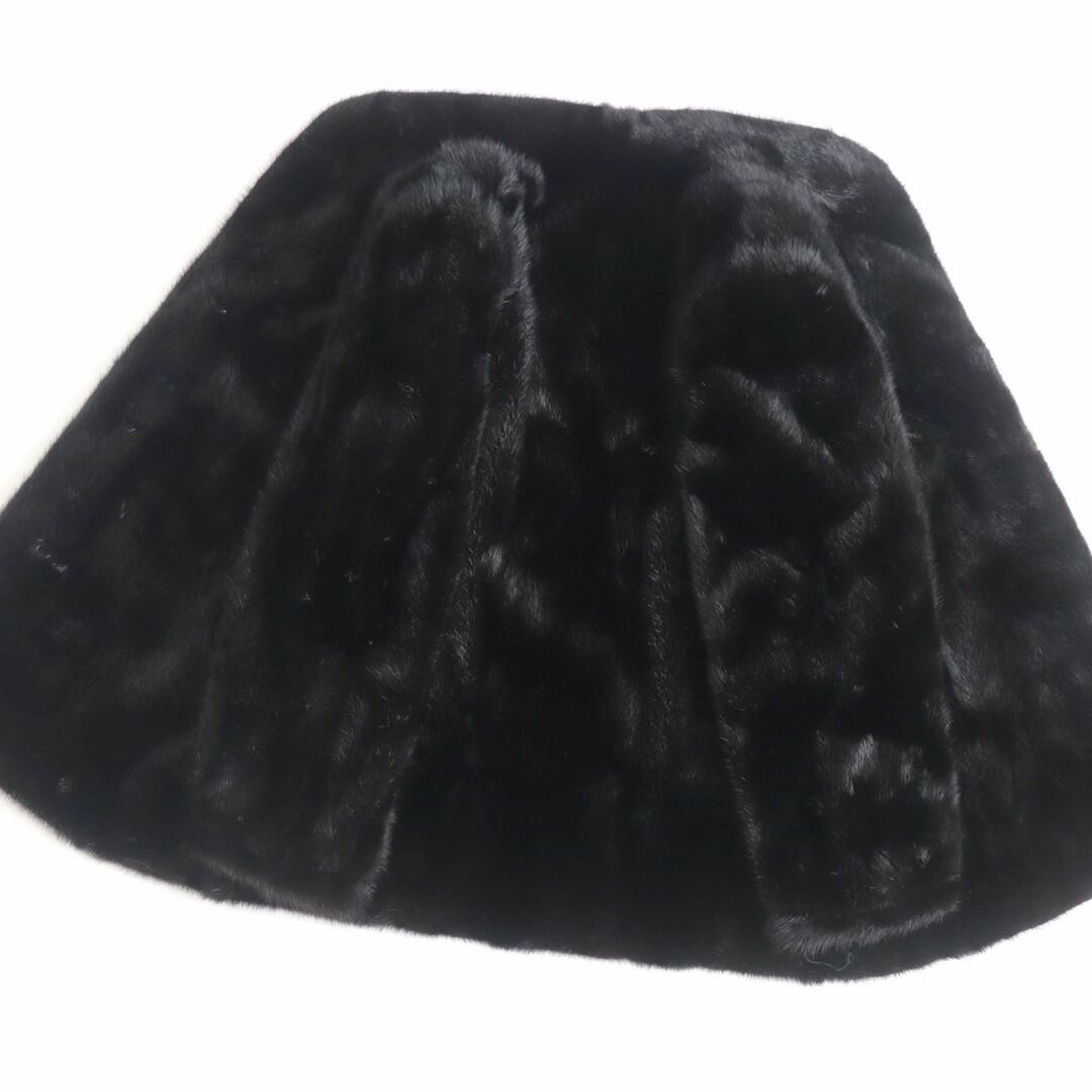 極美品◆MINK　ミンク　逆毛　本毛皮コート　ブラック　15　毛質艶やか　柔らか◎ レディースのジャケット/アウター(毛皮/ファーコート)の商品写真