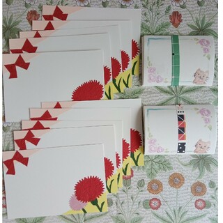 ミキ様専用　猫　メッセージカード×2　３２枚　ポストカード×2 母の日(カード/レター/ラッピング)