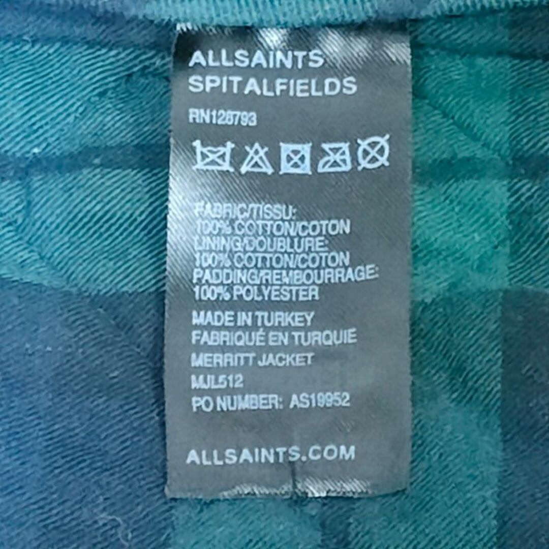 All Saints(オールセインツ)の【402】オールセインツ 中綿　メリット キルティング ジャケット メンズのジャケット/アウター(ブルゾン)の商品写真