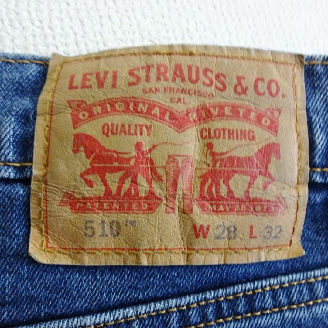 Levi's(リーバイス)のリーバイス　510　W73cm　スキニーデニム　ストレッチ　インディゴブルー メンズのパンツ(デニム/ジーンズ)の商品写真