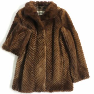 JOSEPH - 美品▼Josephine ジョセフィーヌ MINK デザインミンク 本毛皮コート ブラウン 毛質艶やか・柔らか◎