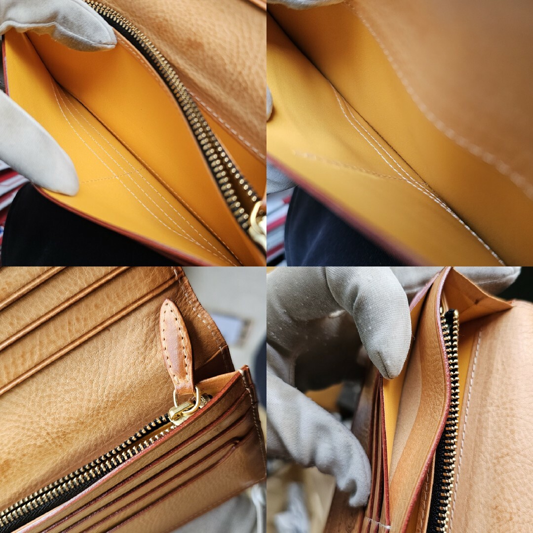 GANZO(ガンゾ)のガンゾ GANZO THIN BRIDLE シンブライドル ブライドルレザー メンズのファッション小物(長財布)の商品写真