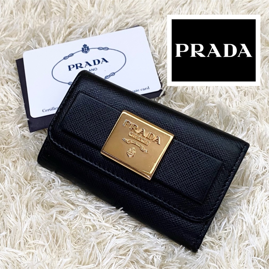 当社の プラダ 美品☆PRADA キーケース ダークブルー 6連 小物 - www 当社の プラダ 美品☆PRADA キーケース ダークブルー 6連 小物 - www