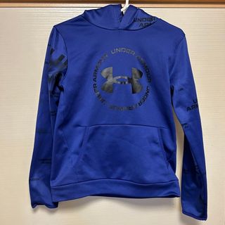 アンダーアーマー(UNDER ARMOUR)のアンダーアーマー　ジュニア　スウェット　パーカー　青　ブルー　YLG 150(Tシャツ/カットソー)