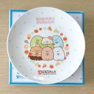 スミッコグラシ(すみっコぐらし)のピザーラ すみっコぐらし お皿 とんかつ王(ノベルティグッズ)