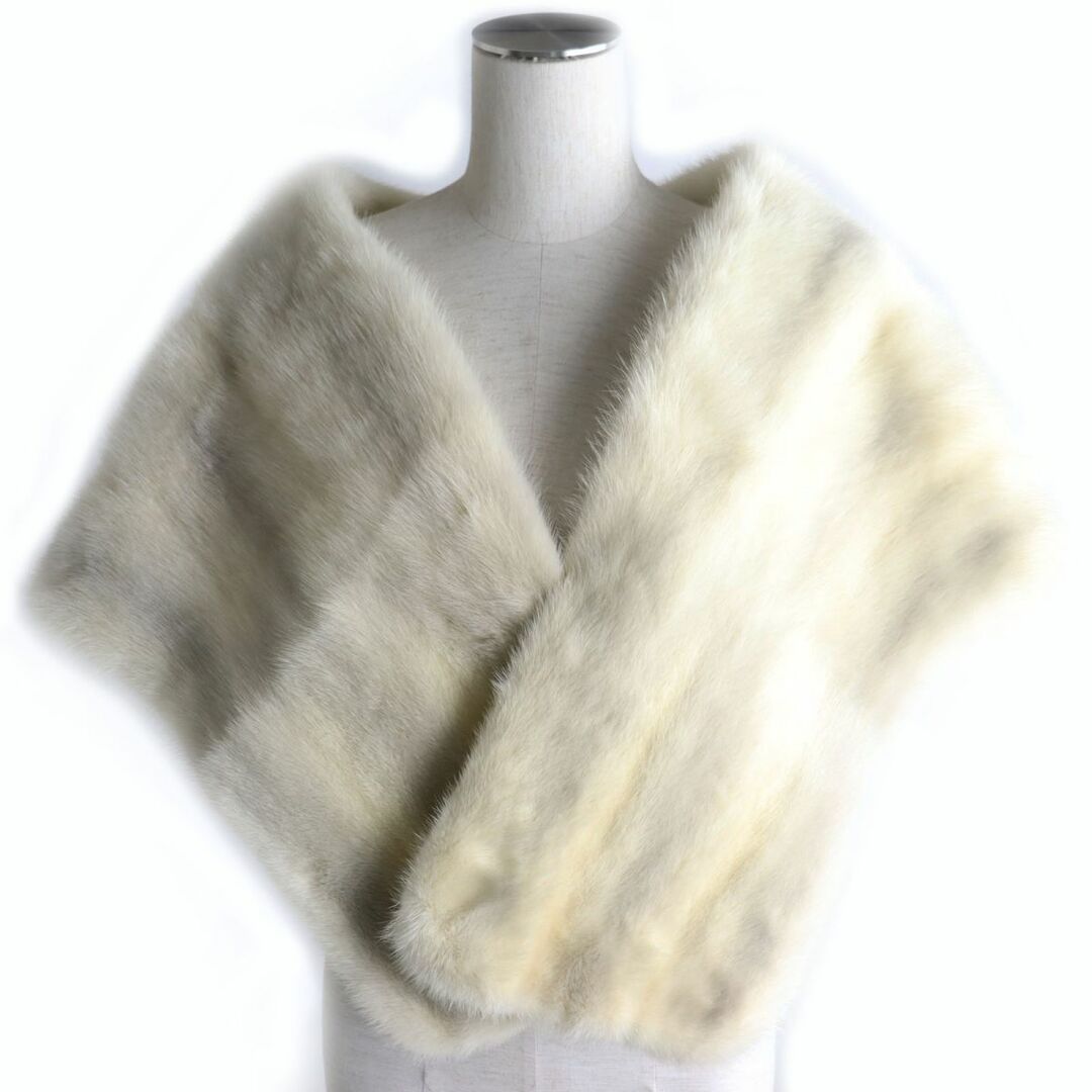 美品△サファイアミンク MINK 裏地花柄刺繍入り 本毛皮大判 美品△サファイアミンク MINK 裏地花柄刺繍入り 本毛皮大判