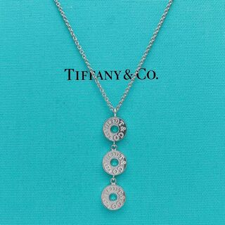 ティファニー(Tiffany & Co.)の【極美品】Tiffany & Co. ネックレス　スリードロップサークル(ネックレス)
