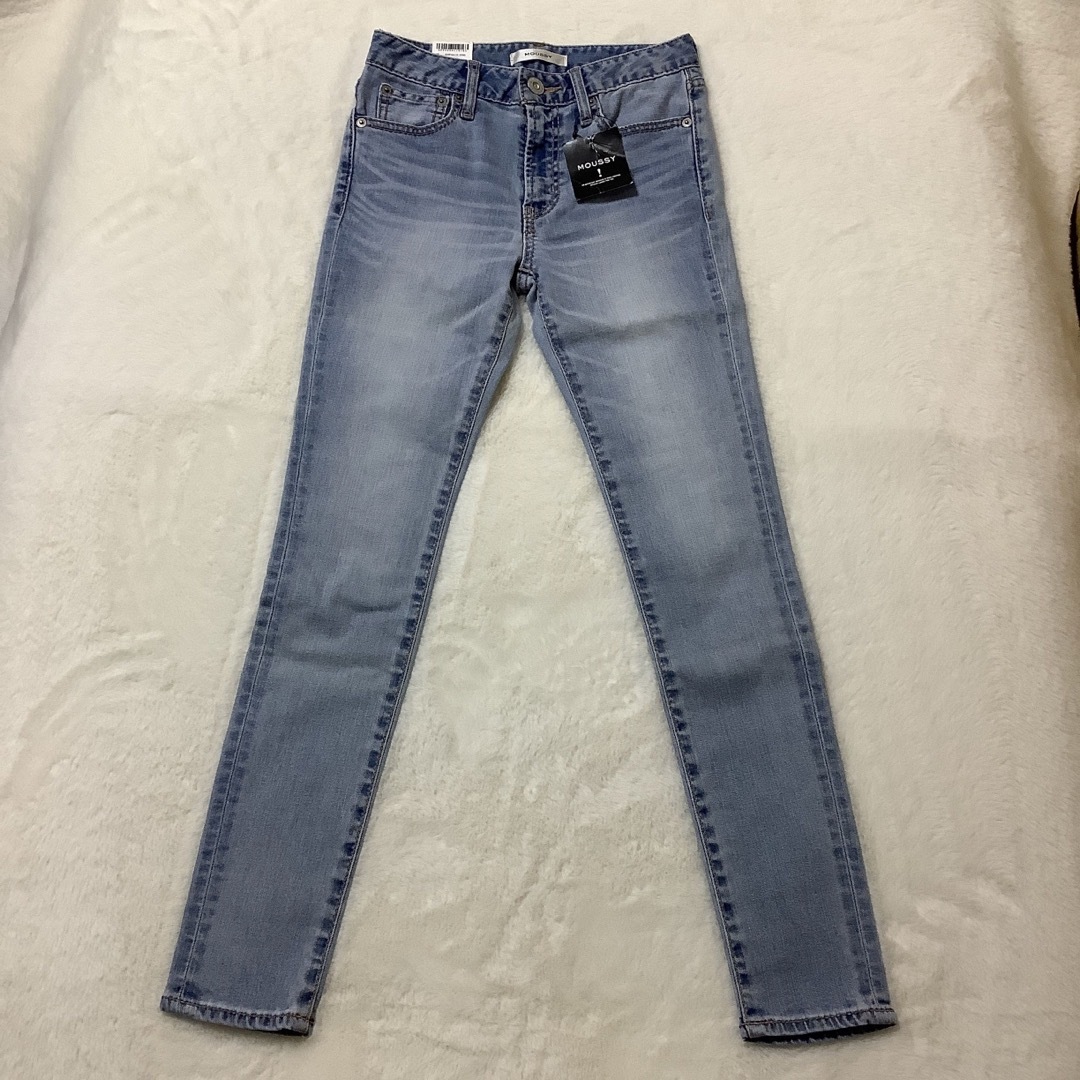 moussy(マウジー)の【新品】 WAIST FIT STRECH SKINNY MOUSSY 24 レディースのパンツ(デニム/ジーンズ)の商品写真