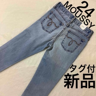 マウジー(moussy)の【新品】 WAIST FIT STRECH SKINNY MOUSSY 24(デニム/ジーンズ)