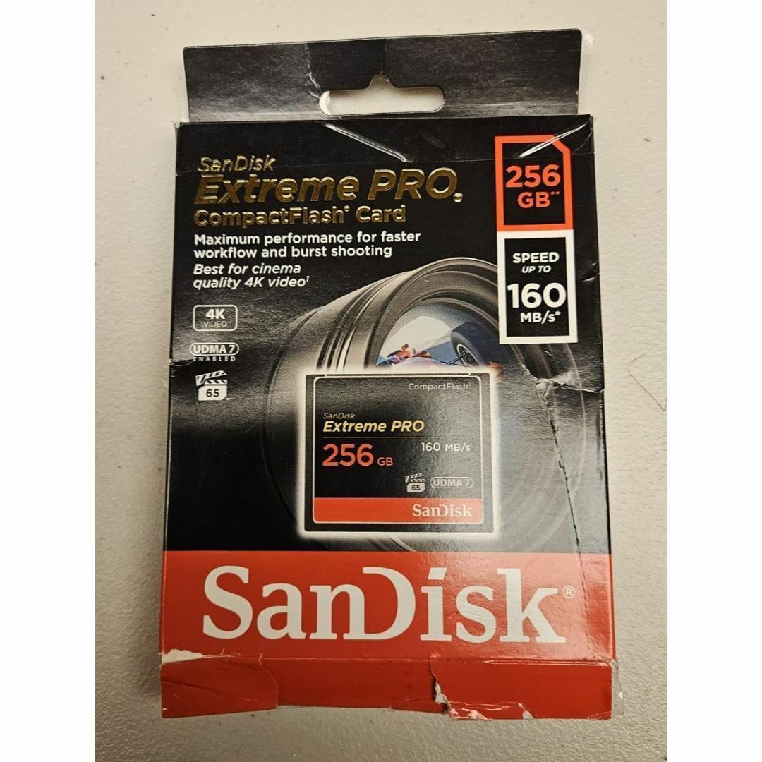 SanDisk(サンディスク)のサンディスク コンパクトフラッシュ 256GB SDCFXPS-256G-X46 スマホ/家電/カメラのカメラ(その他)の商品写真